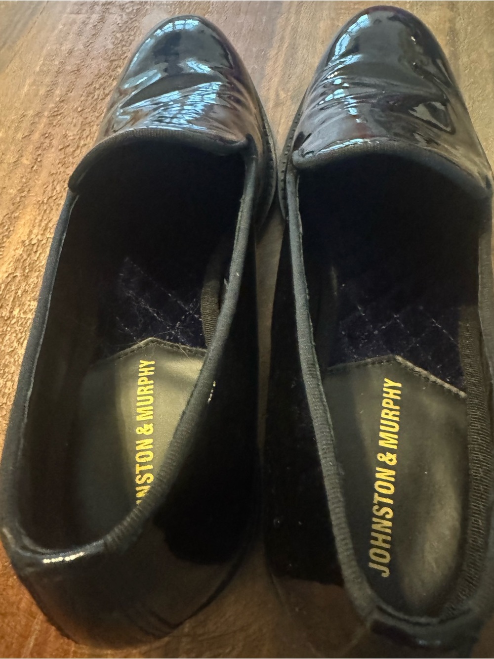 Johnston & Murphy Gavney Black Patent Leather Slip-On Loafers Men's Size 8M - Picture 7 of 10